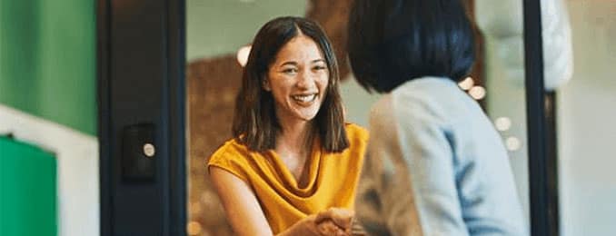 Young people in office setting