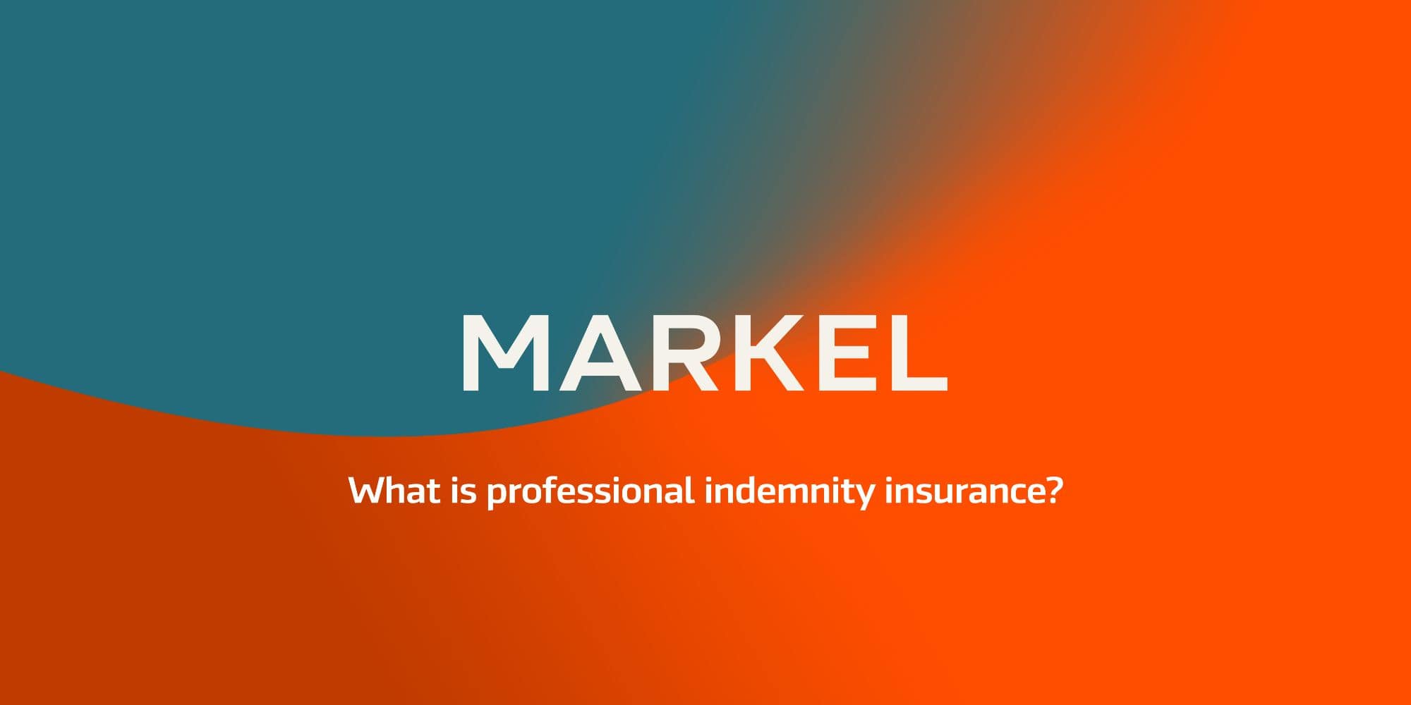 Markel video thumbnail on what professional indemnity insurance is
