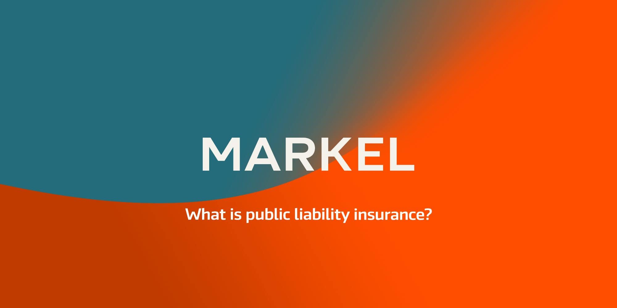 Markel video thumbnail explaining public liability insurance