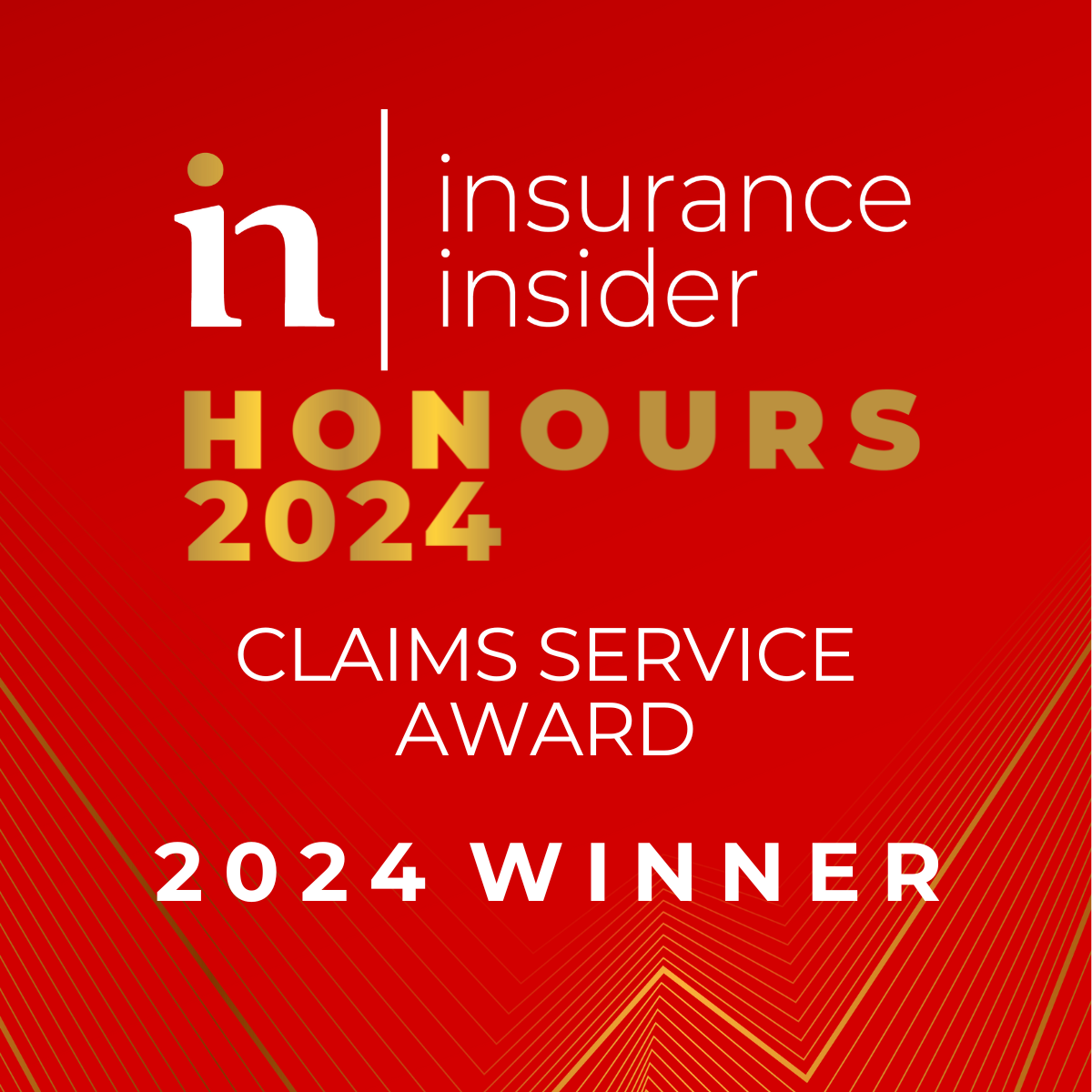 Insurance Insider Honours 2024 Claims Service Award Winner Badge