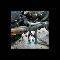 Motorcycle coolant leak