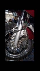 Motorcycle front suspension