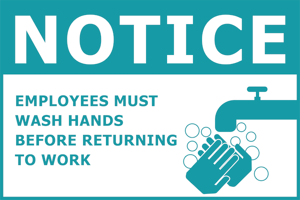 Employees must wash hands