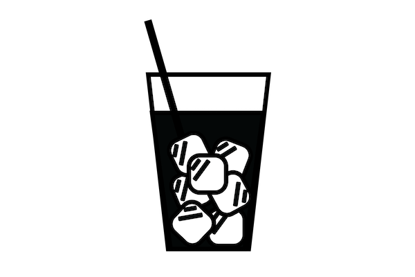 冰在玻璃