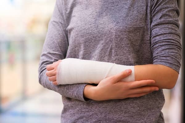 Person with cast