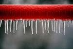 Red frozen pipe