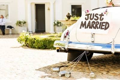 Just Married Wedding Car